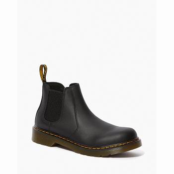 Dr Martens Gyerek 2976 Softy T Bőr Bakancs Fekete